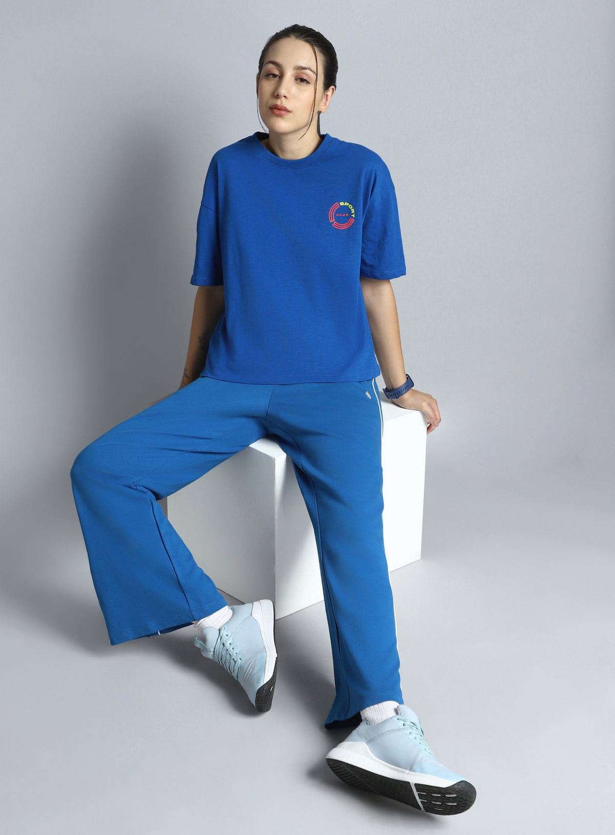 Women's Blue Sports Club T-shirt