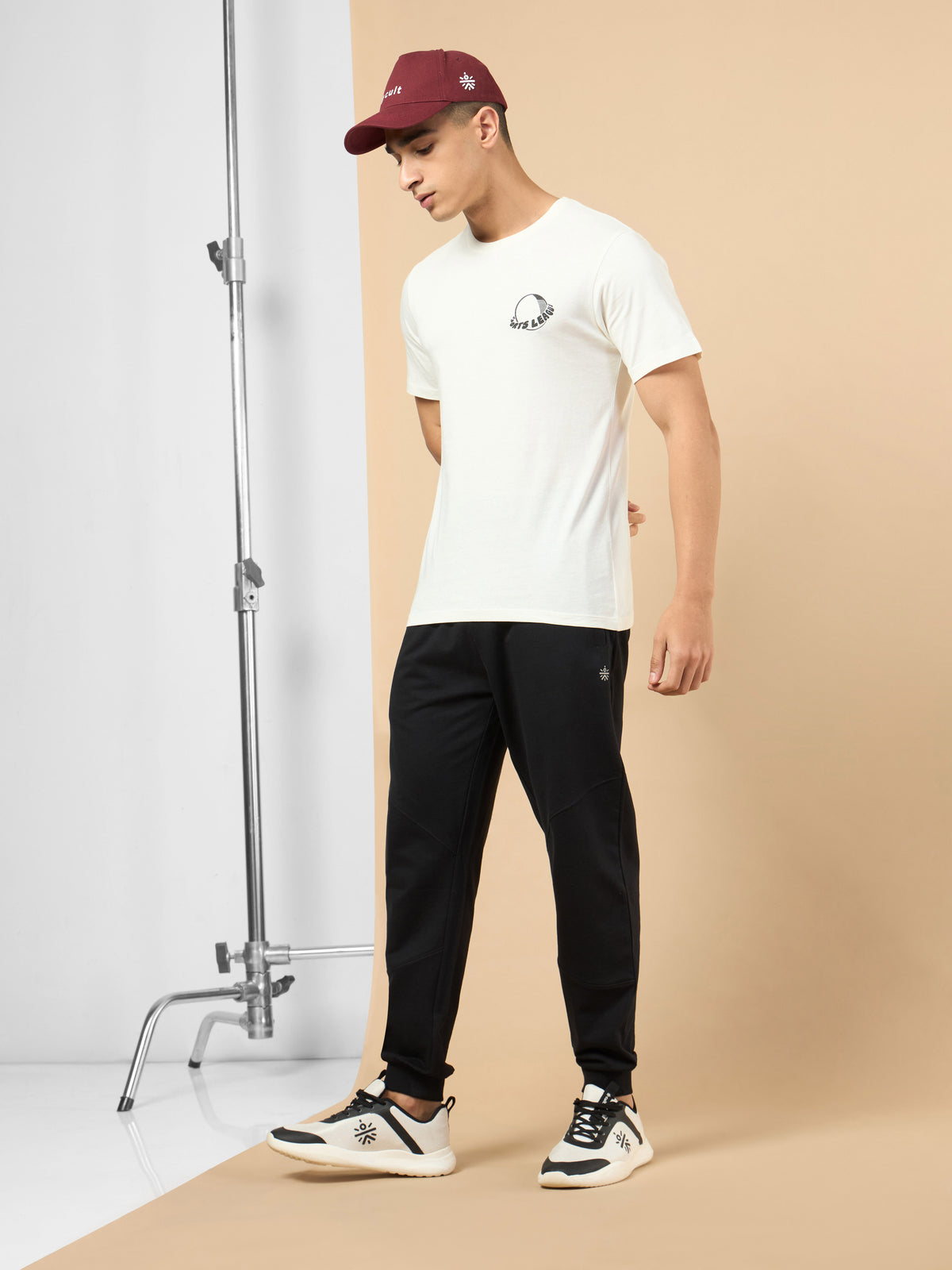Men's White Sports League T-shirt