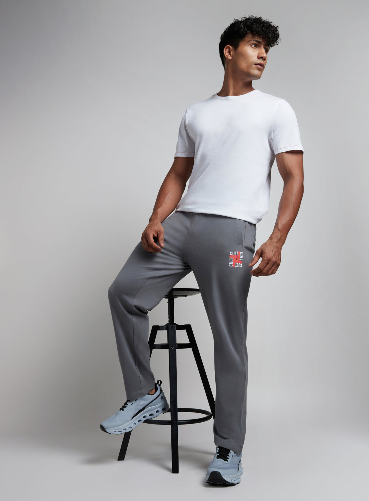 Men's Dark Grey All in Sports Trackpants