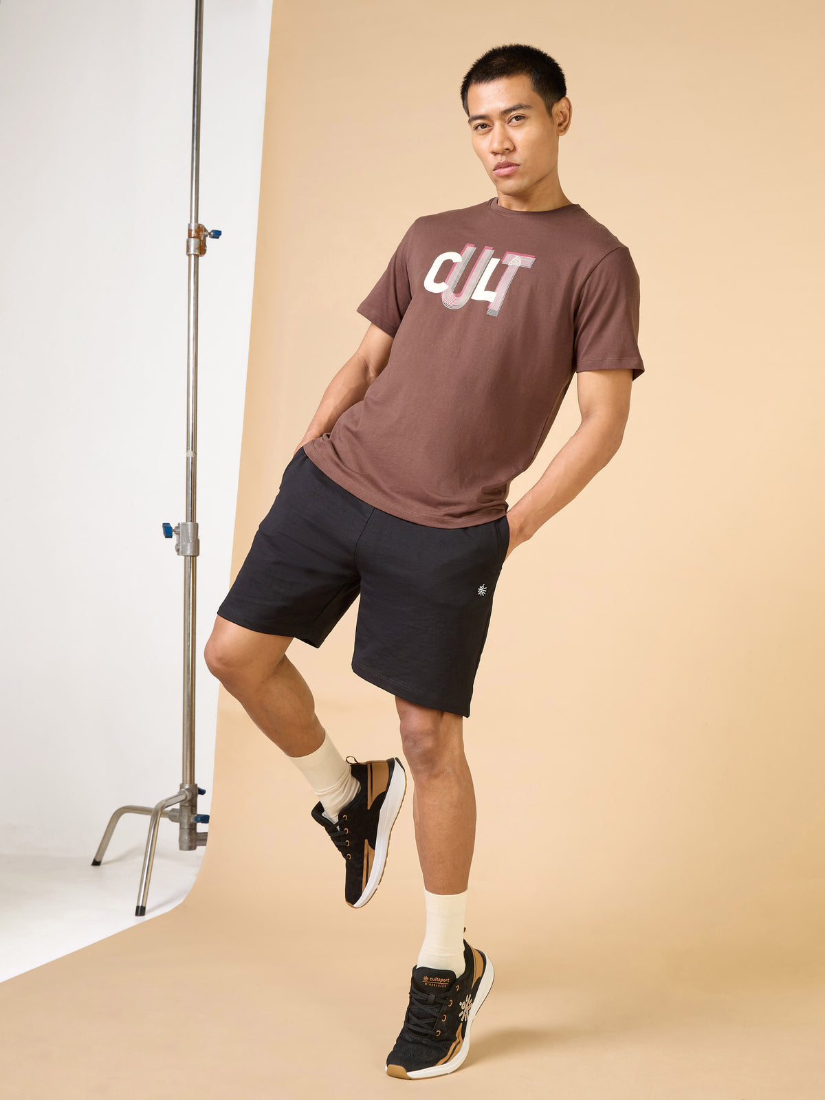 Men's Brown Cult Brand Carrier T-shirt