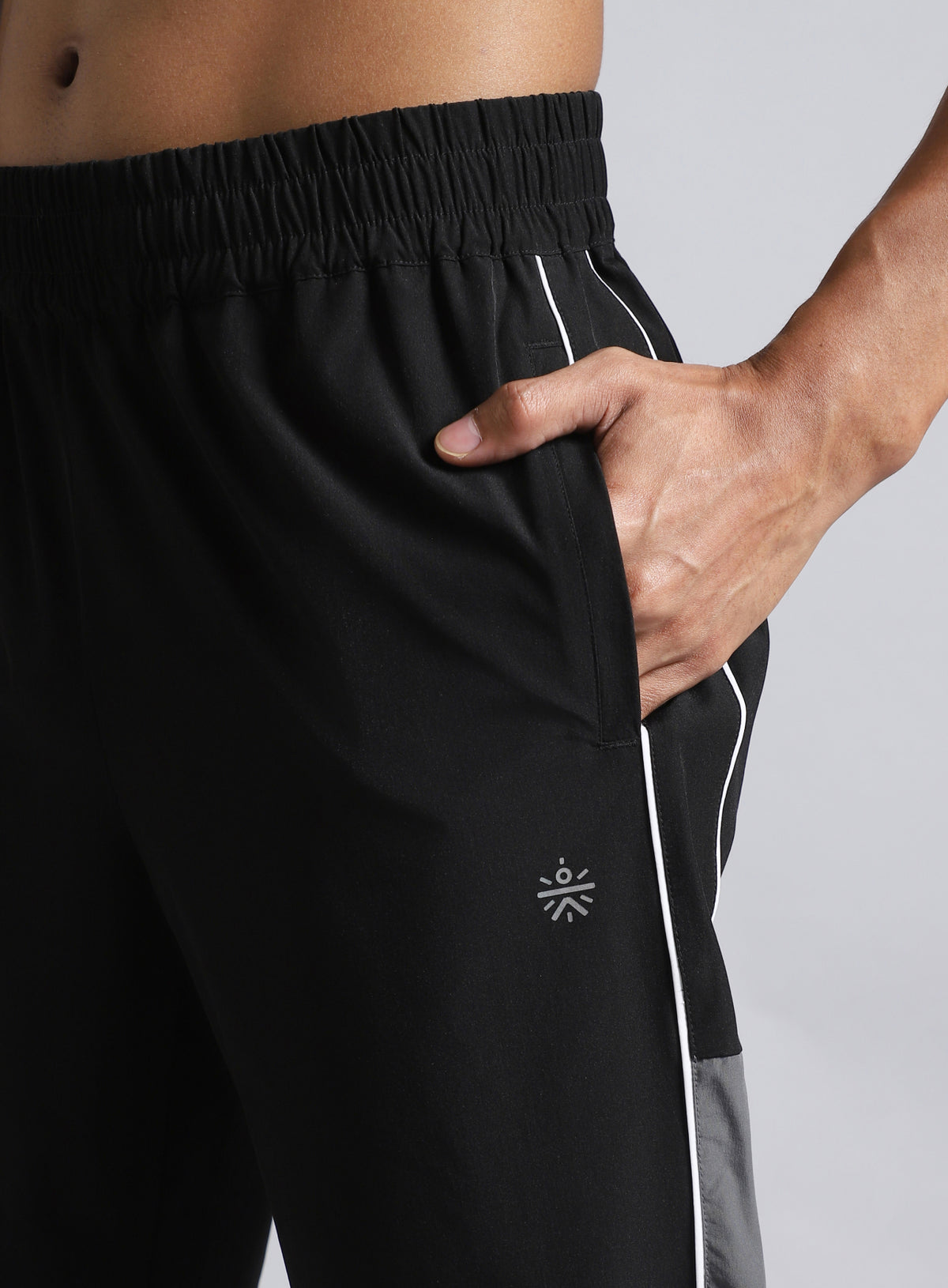 Men's Black Active Day Out Trackpants