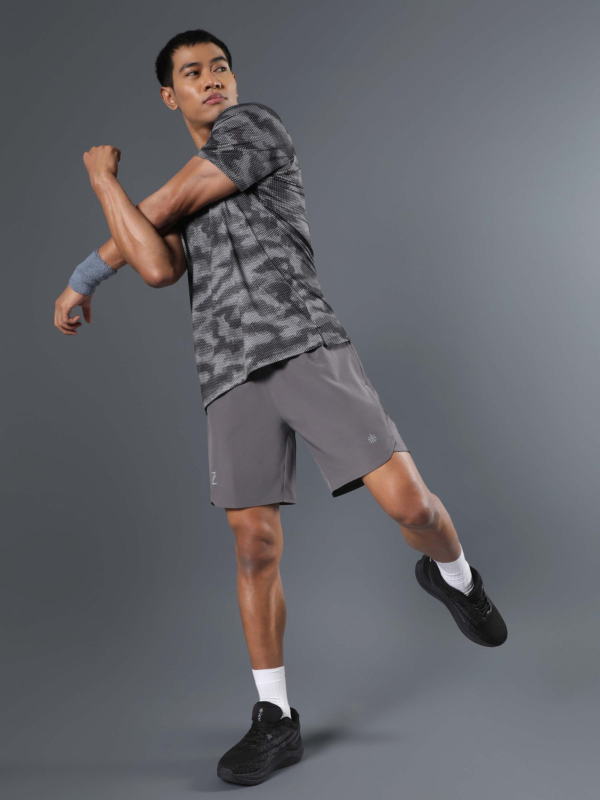 Men's Dark Grey Iconic Runner's Shorts