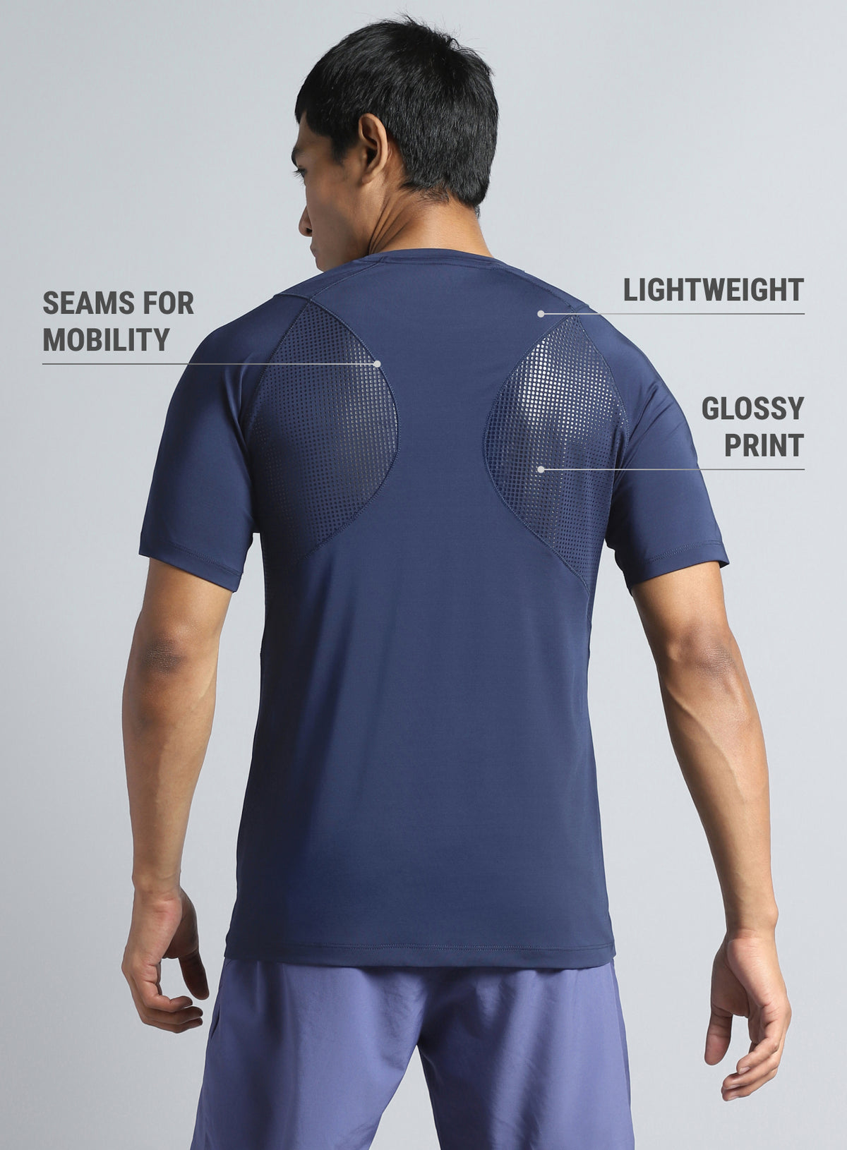 Men's Navy True Performance Sculpted T-shirt