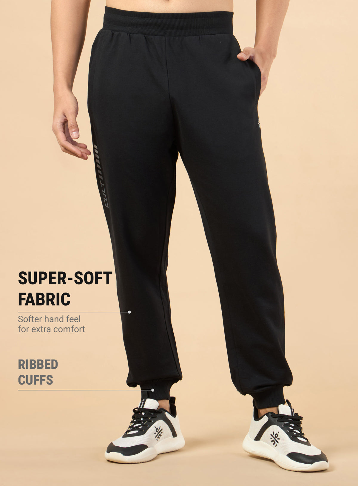 Men's Black Cult Training Joggers