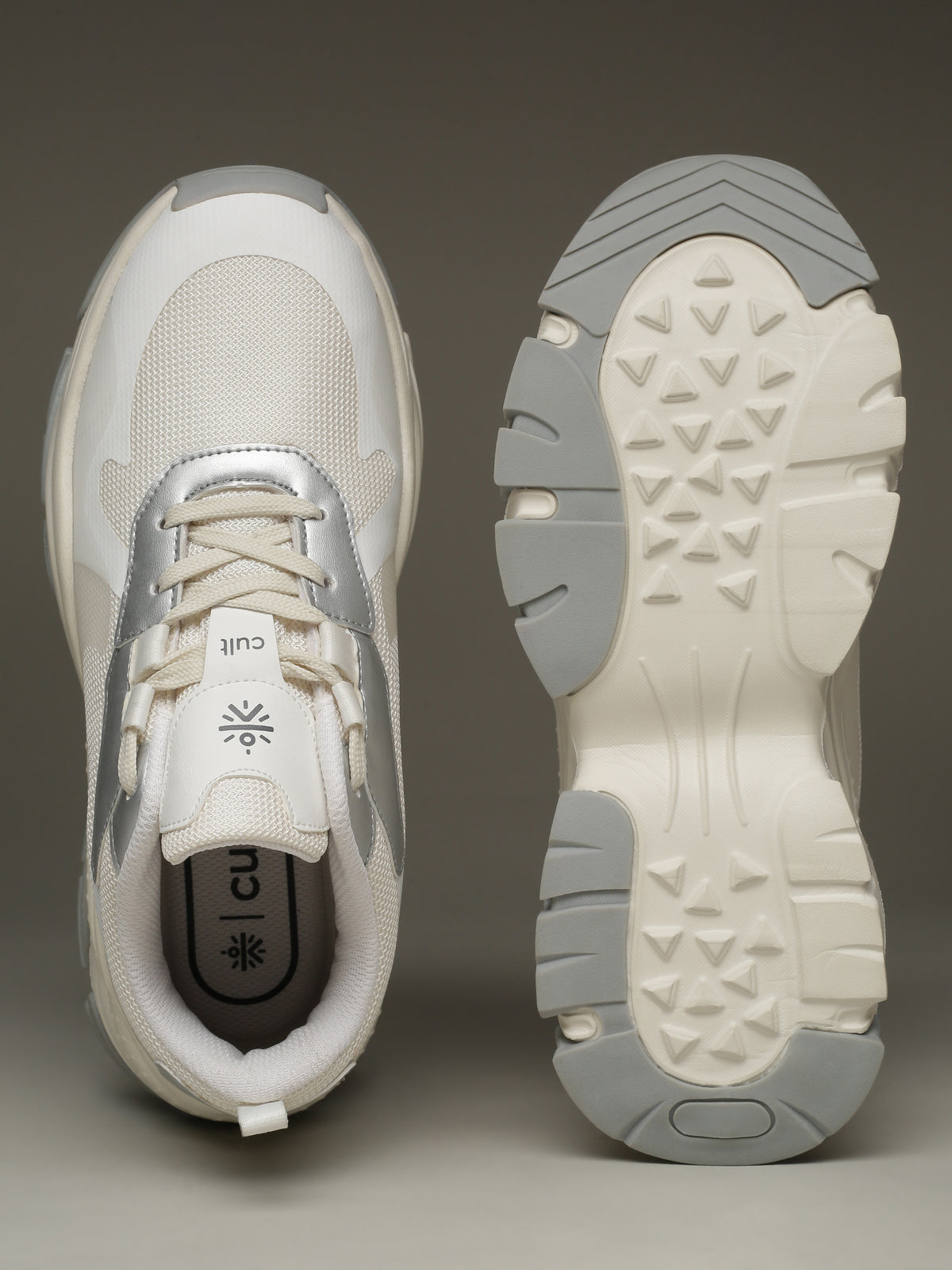 cult Women's Venus Sneakers - Off White/Silver