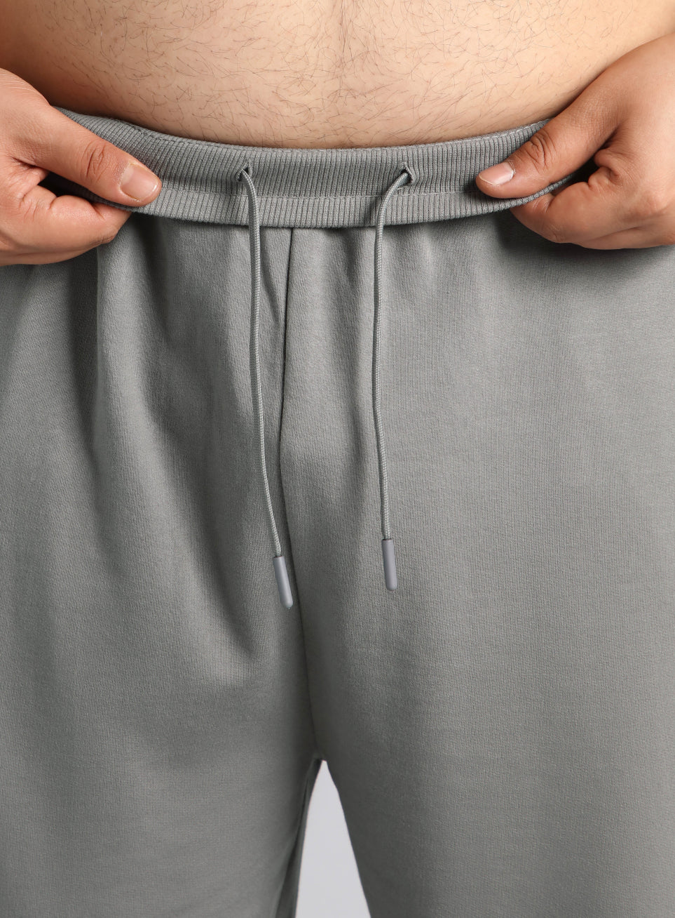 Men's Grey Plus Size Training Essential Shorts