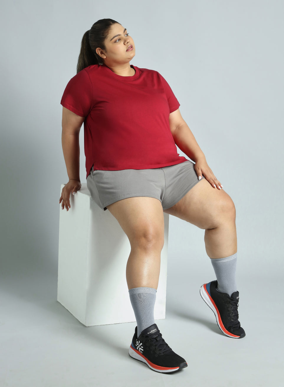 Women's Cult Essential Cotton Plus Size Pack of 2 Regular Fit T-shirts