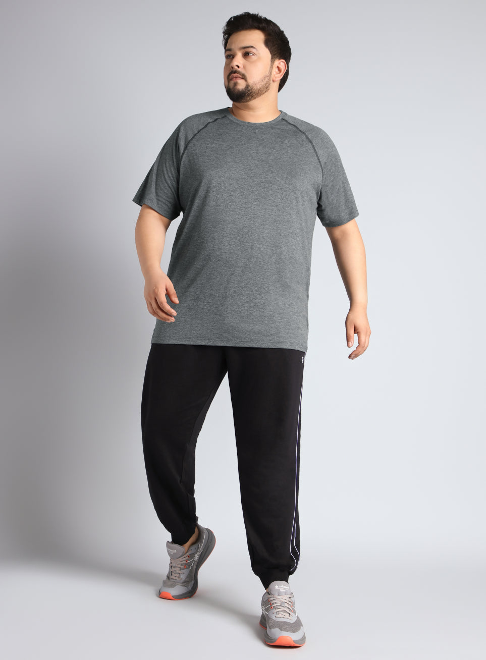 Men's Black Flex Plus Size COMFORtech Regular fit T-shirt
