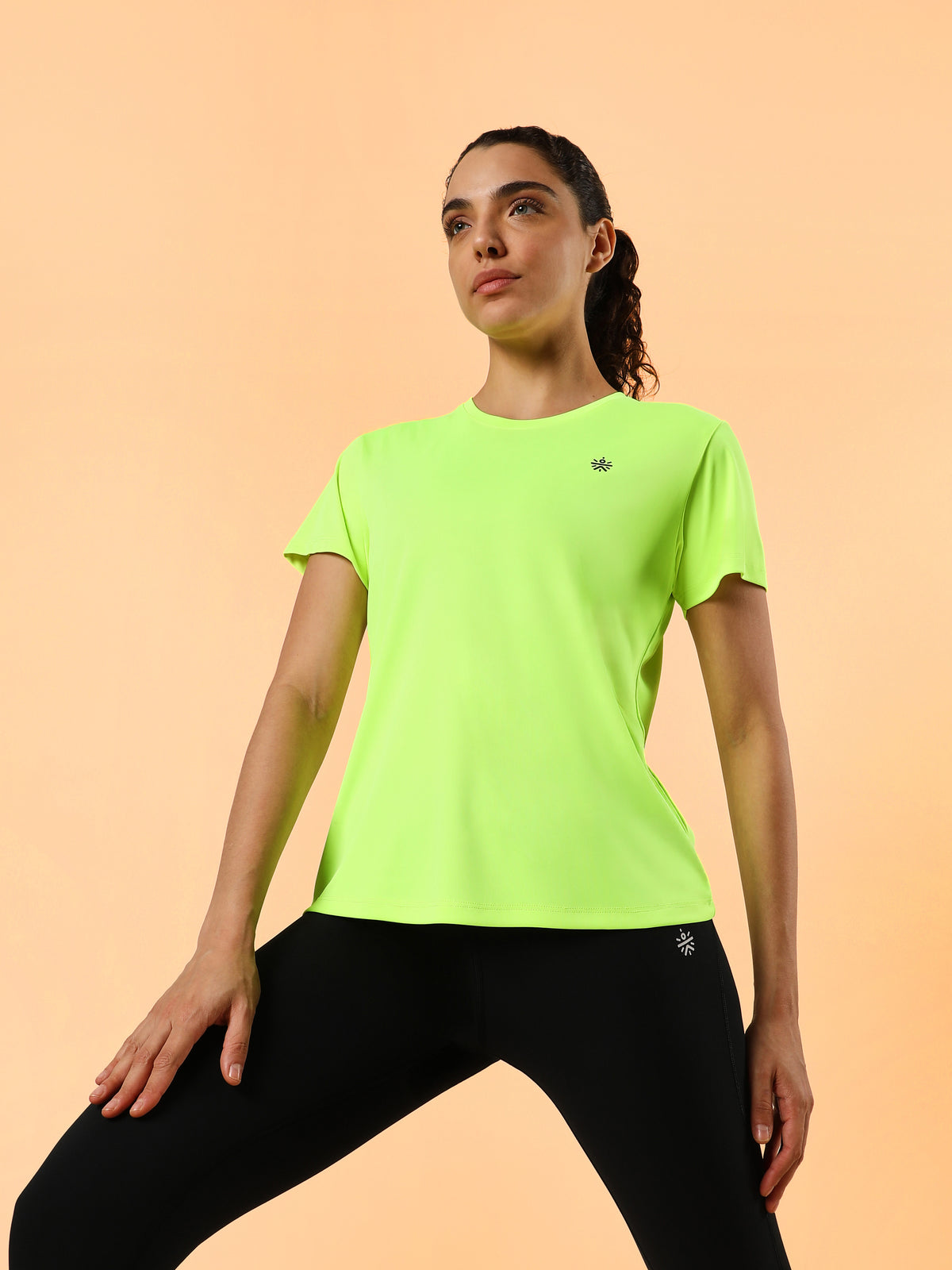 Women's Neon Green Training T-shirt