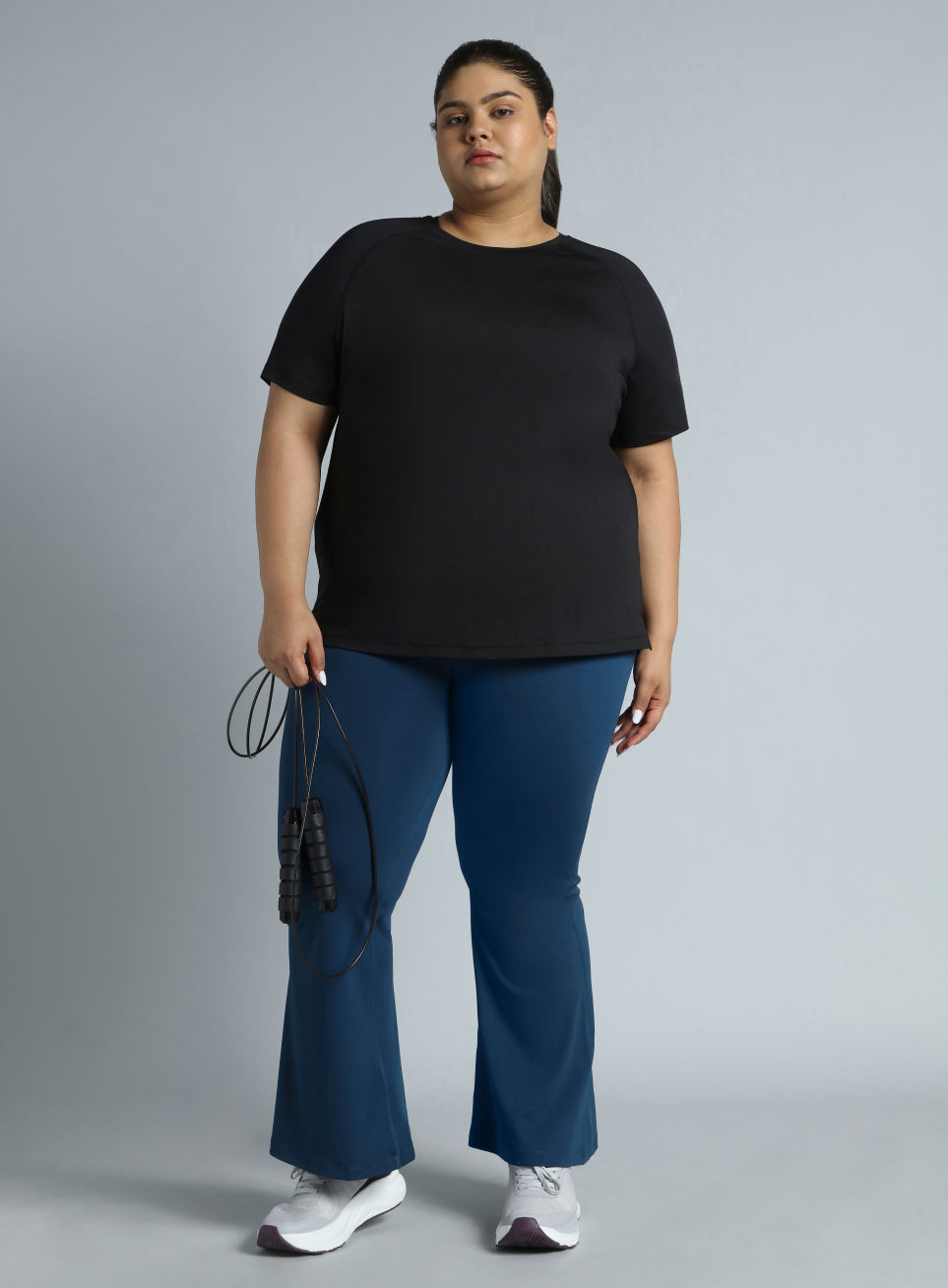 Women's Navy All Format Training Plus Size Flared Pants