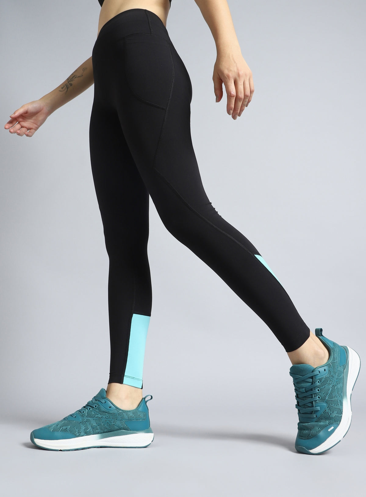 Women's Black Dance Flow Tights