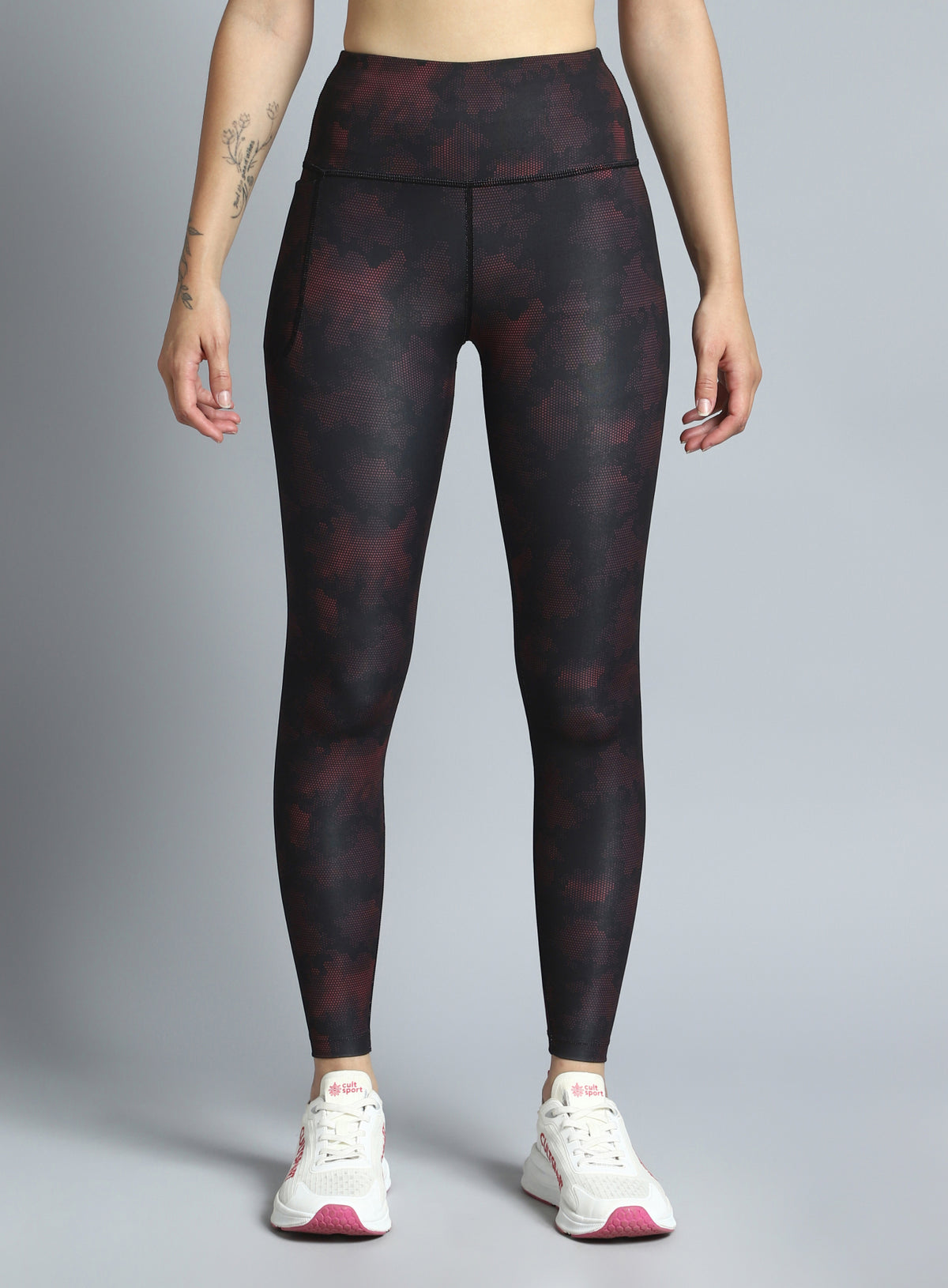 Women's Black Dance Flow AOP COMFlex Tights