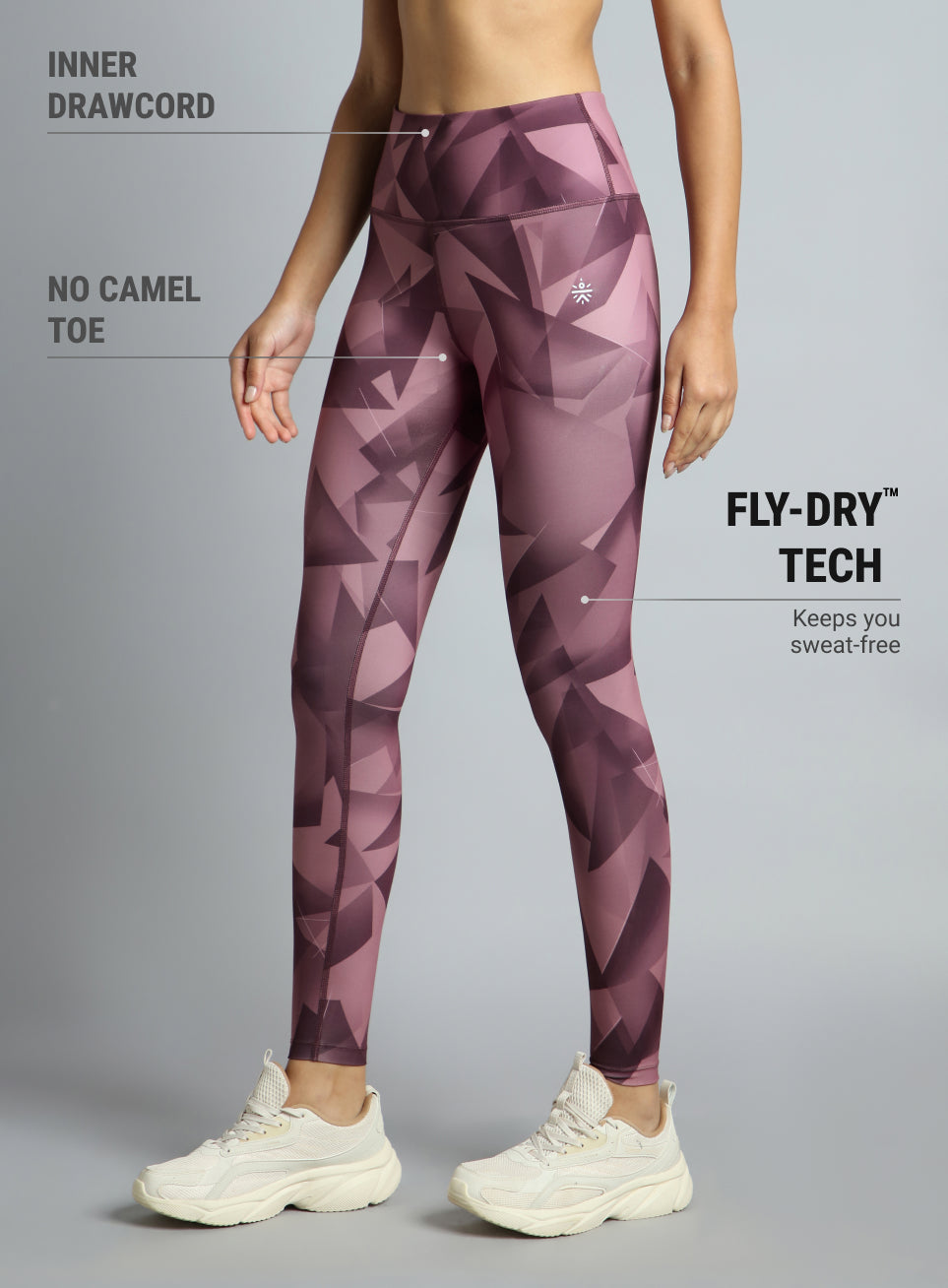 Women's Pink Feel the Beat Printed Tights