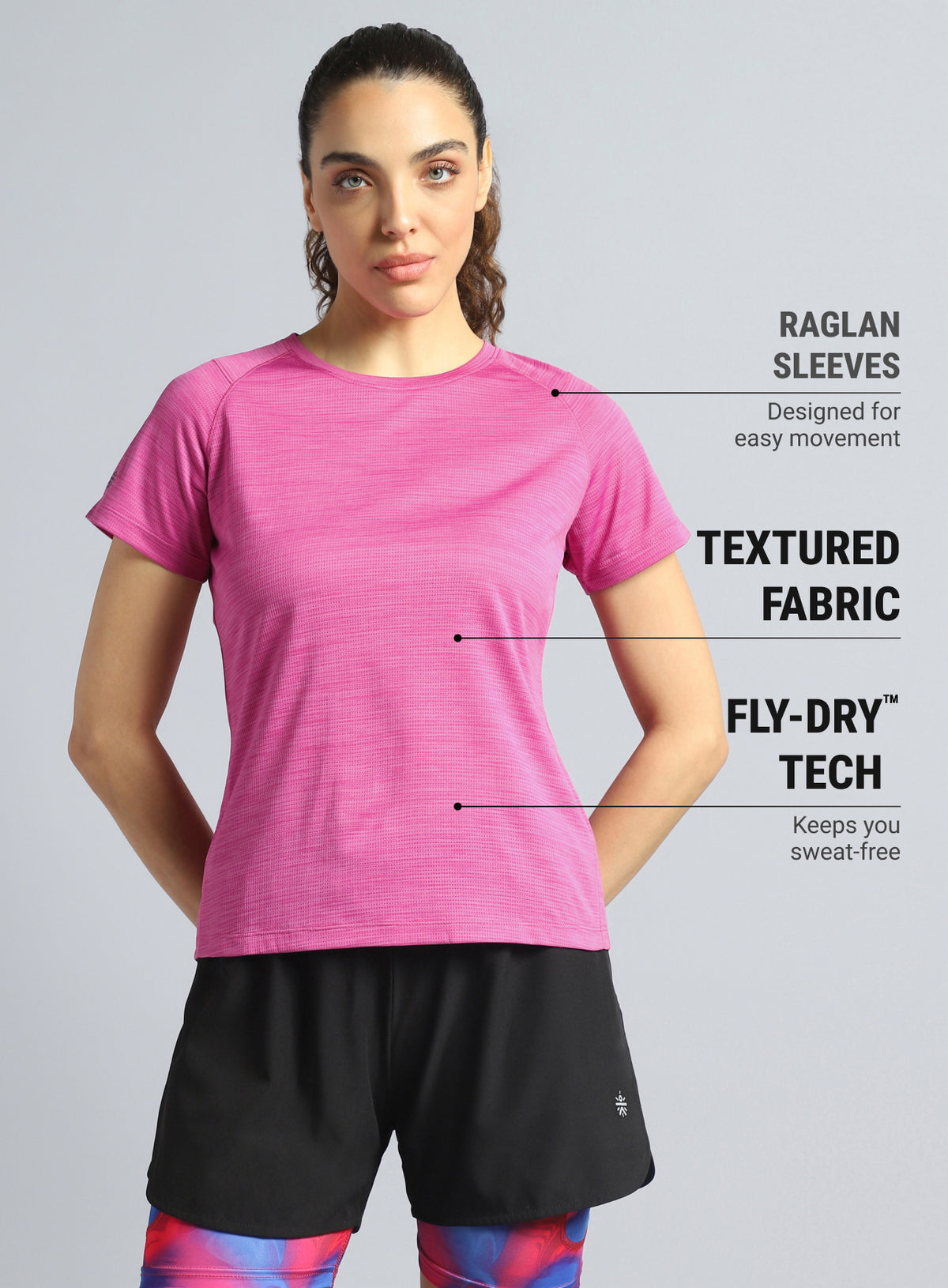 Women's Pink Training Elevate Sculpt T-shirt