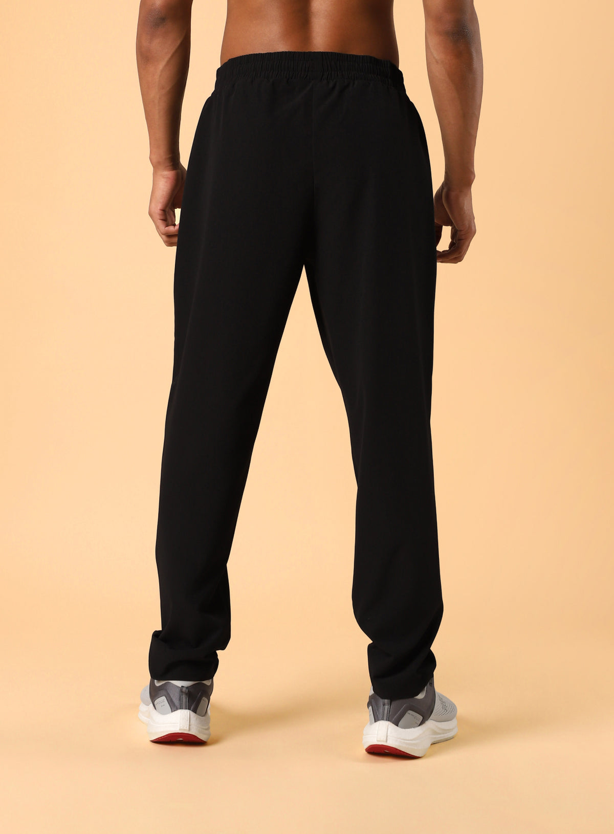Men's Black Training Sculpted Trackpants