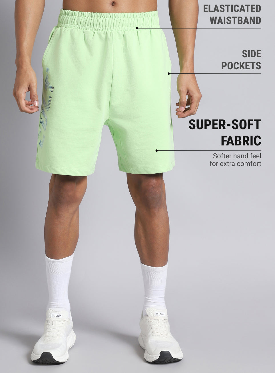 Men's Lime Dance Brand Carrier Shorts