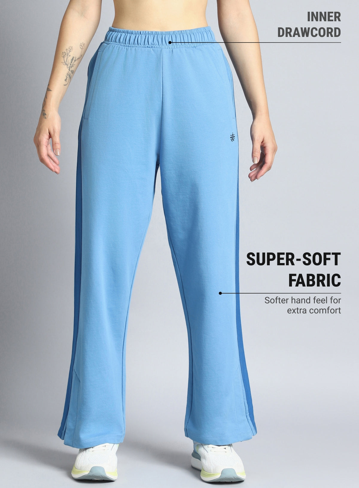 Women's Blue Dance Flow Trackpants