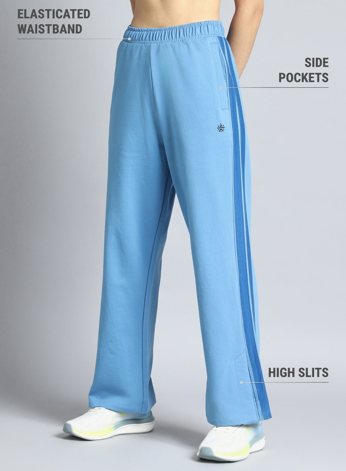 Women's Blue Dance Flow Trackpants