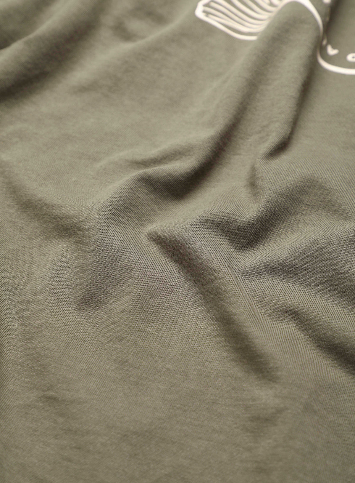 Women's Olive Pause and Align Printed T-shirt