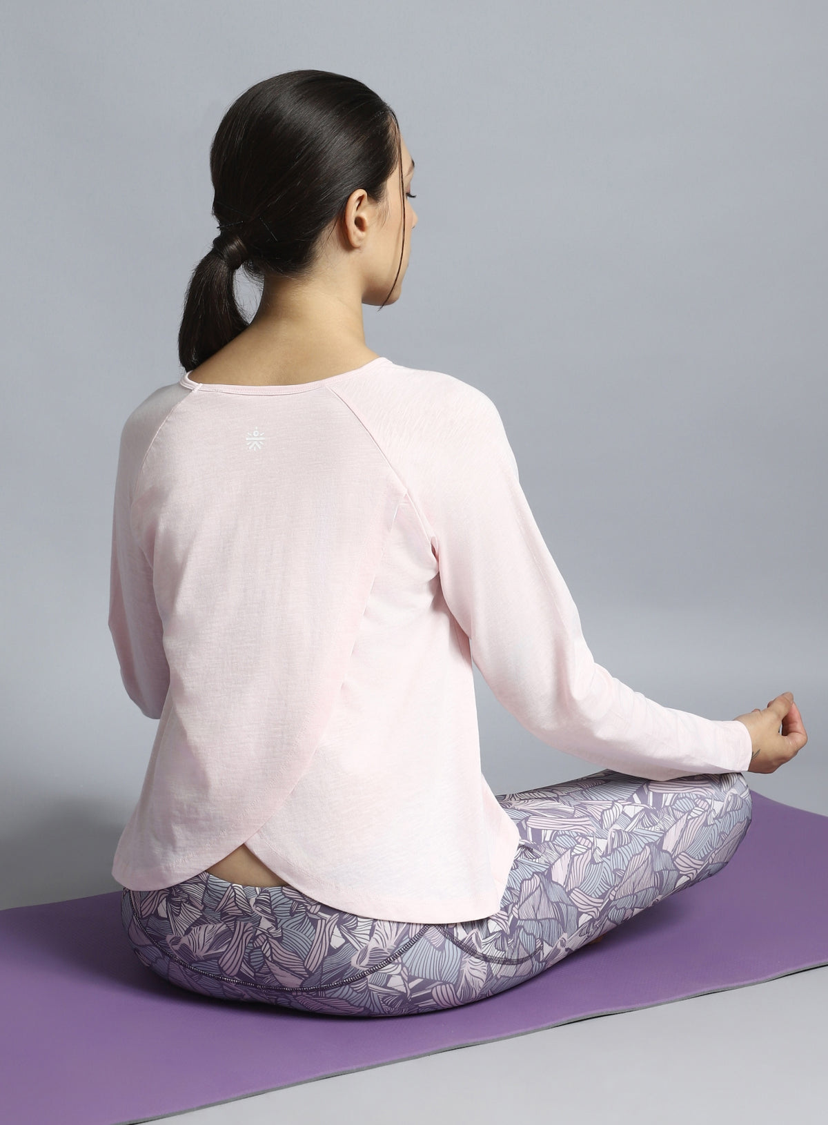 Women's Pink Yoga Flow Full Sleeve Top