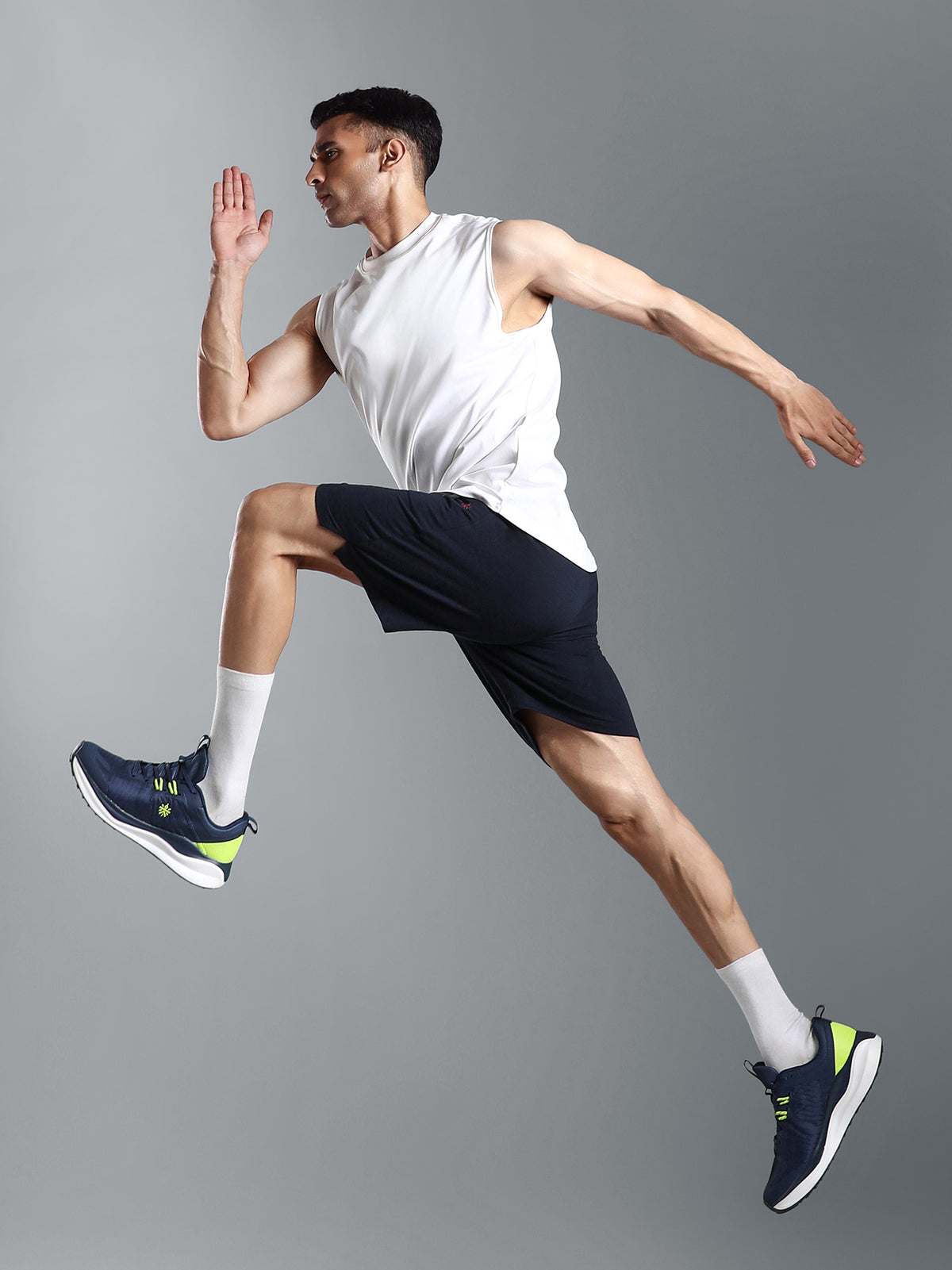 cult Men's Zyro Running Shoes - Navy/P.Green