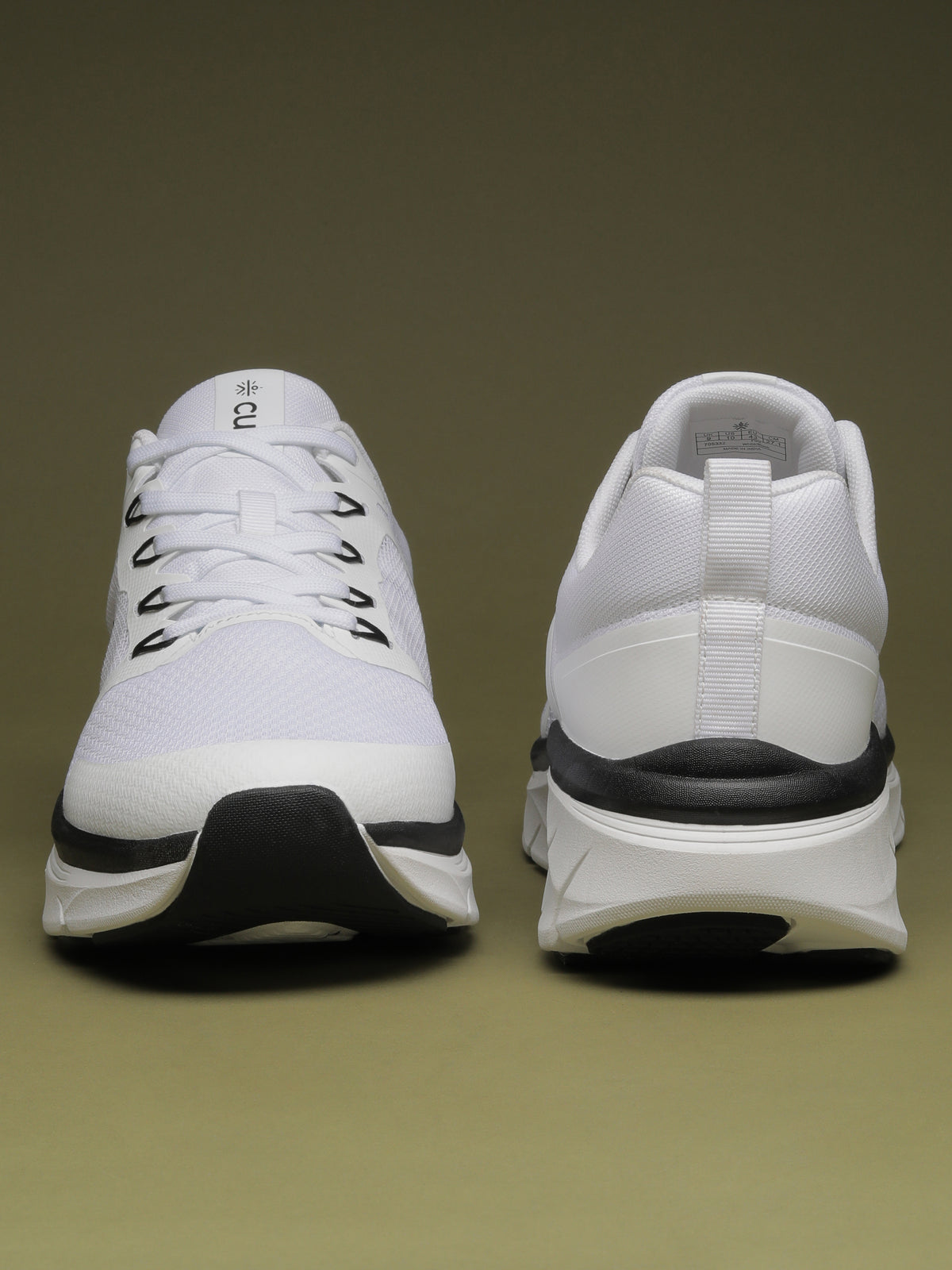 cult Men's Flint Running Shoes - White/Black