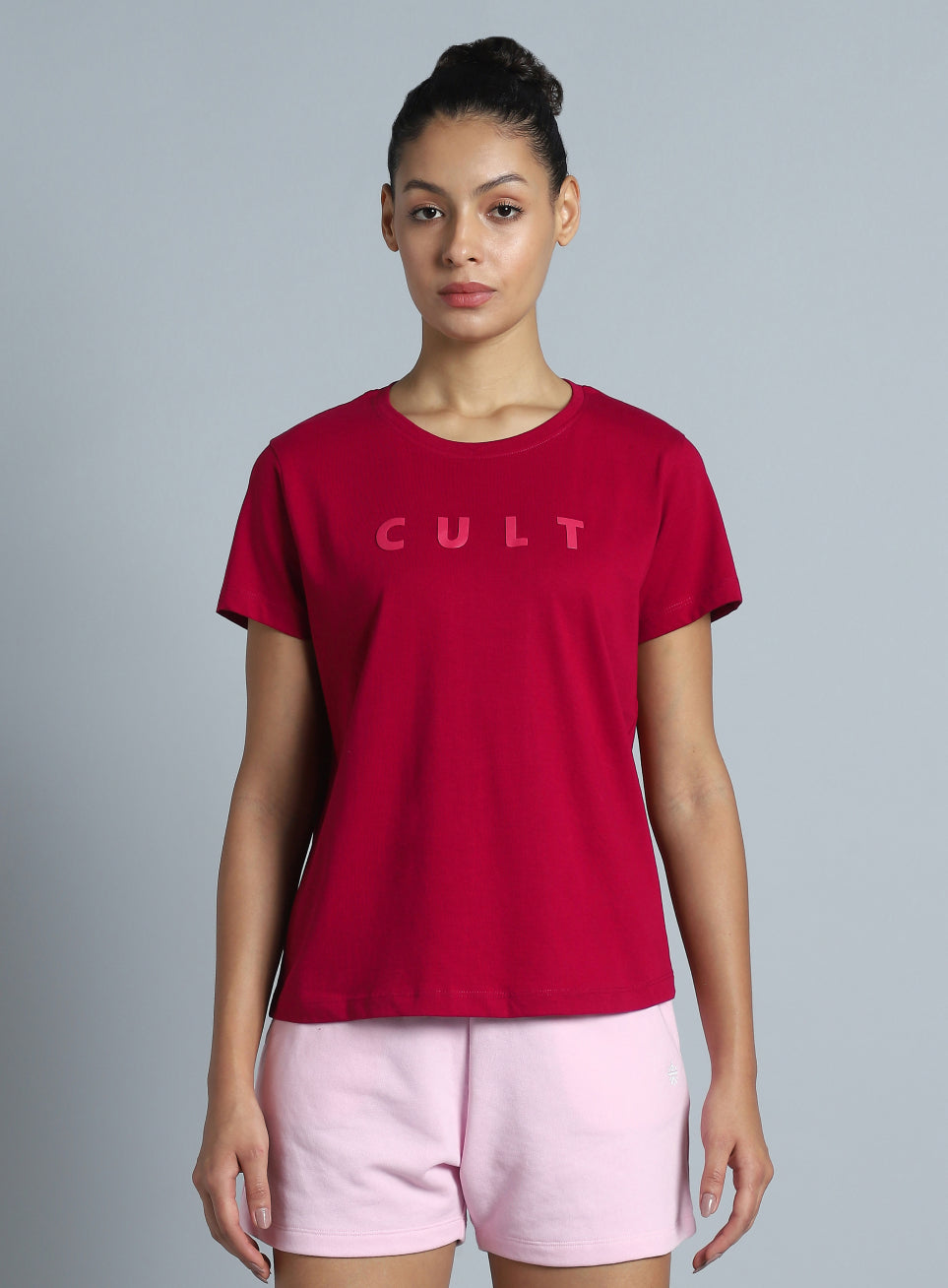 Women's Red Cult Printed T-shirt