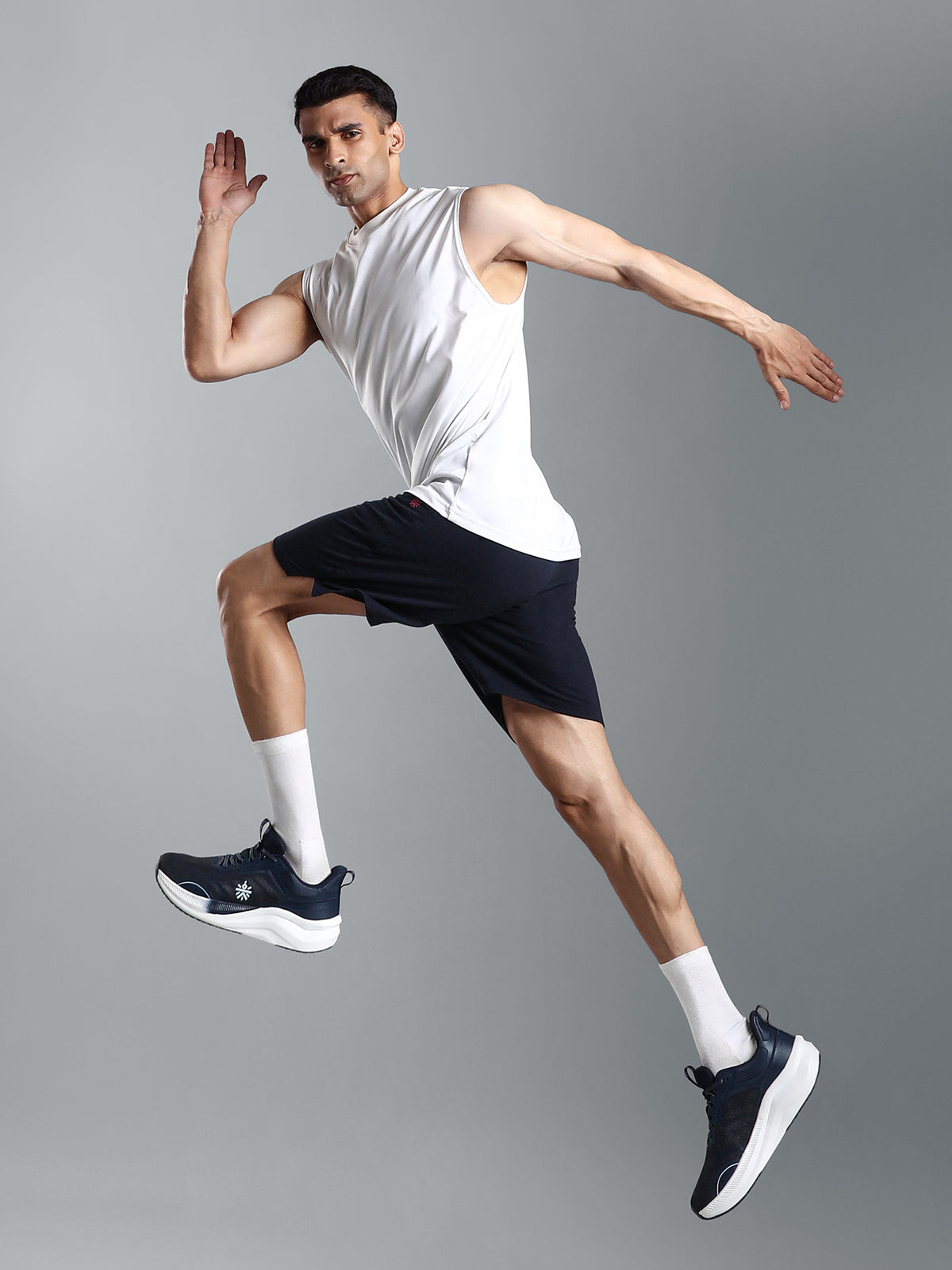 cult Men's Flowtech Running Shoes - Navy/Ice Blue