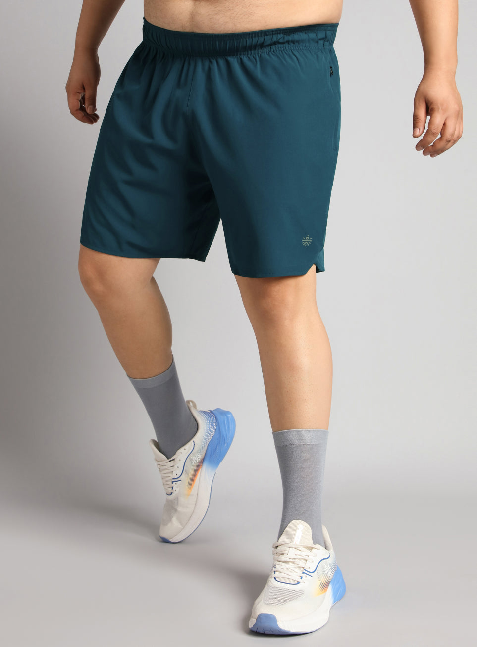 Men's Teal Runner's Essential Plus Size Shorts