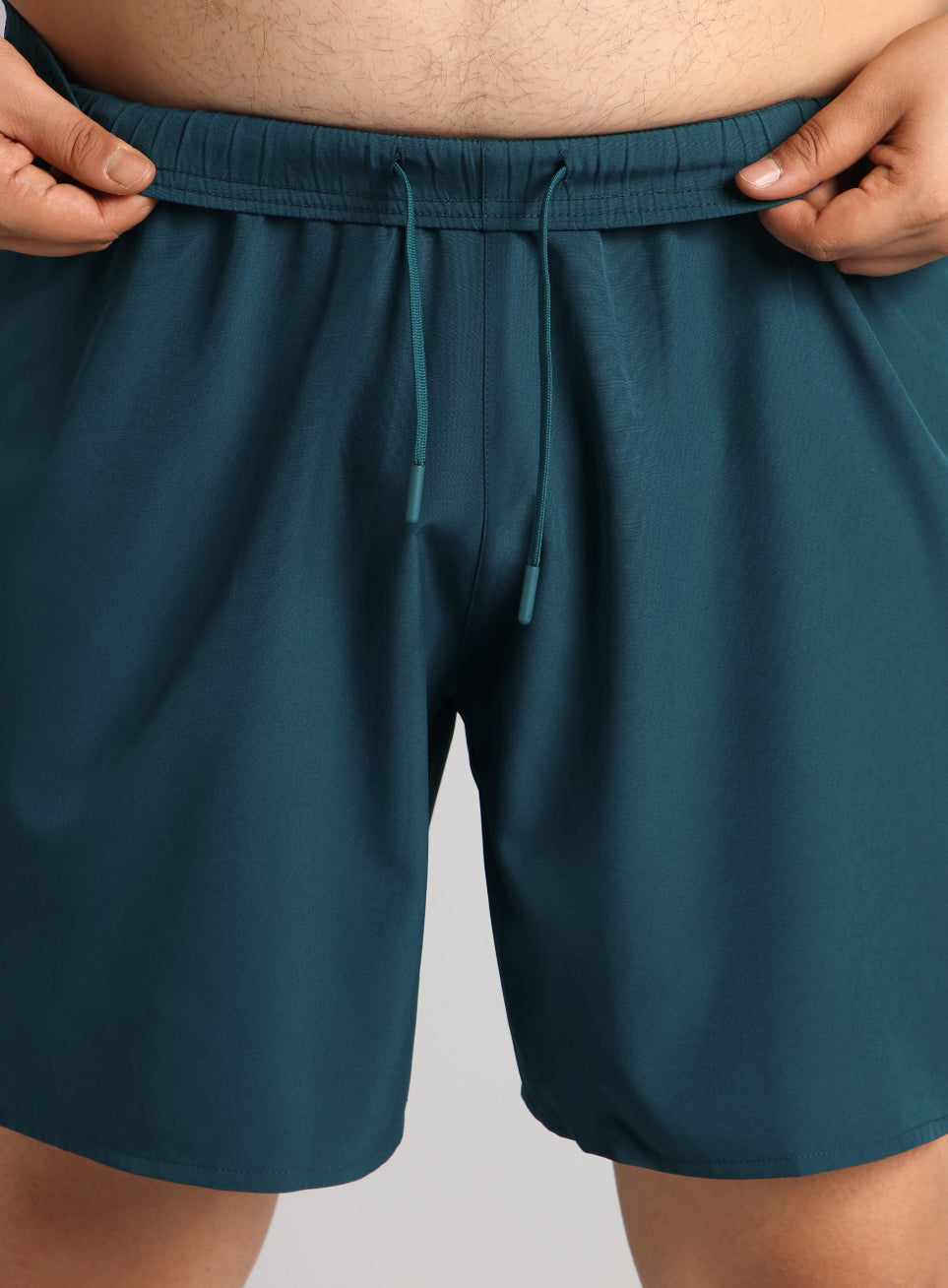 Men's Teal Runner's Essential Plus Size Shorts