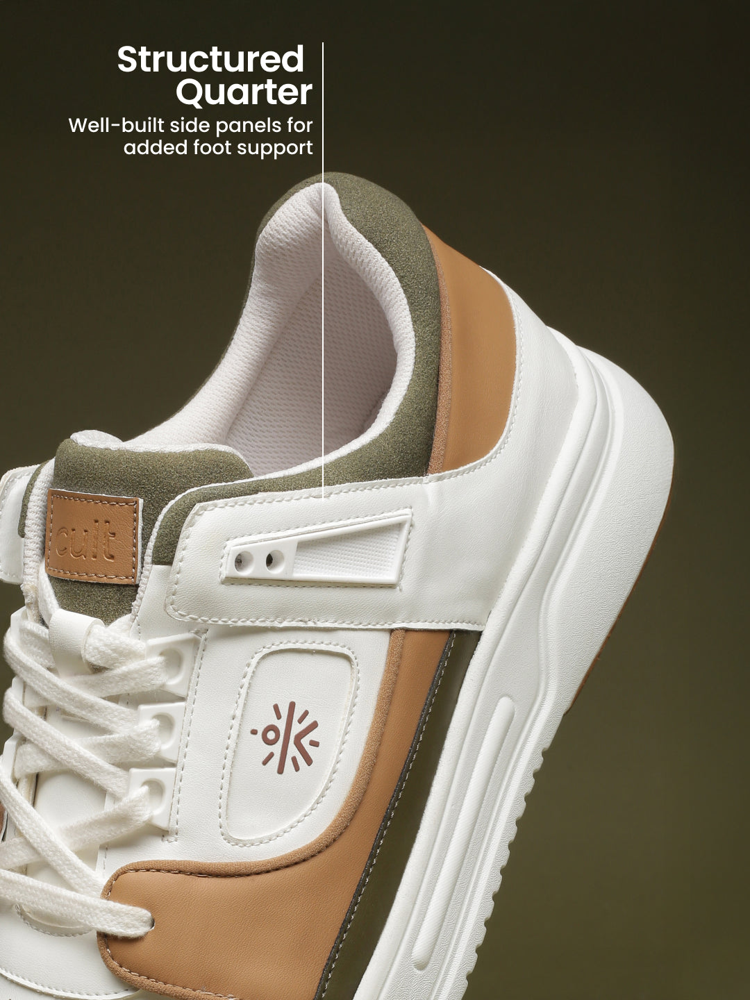 cult Men's AeroLite Sneakers - White/Tan