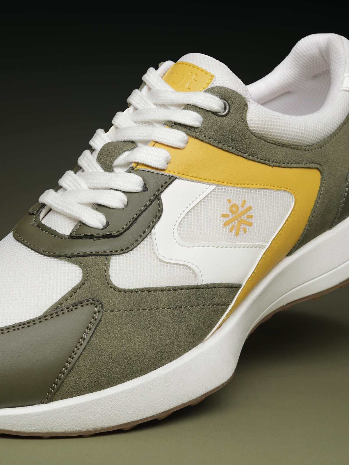 cult Men's EasyBreezy Sneakers - White/Olive