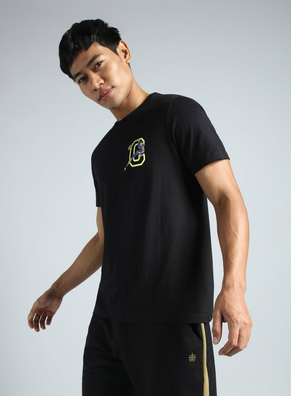 Men's Black Play Basketball Graphic T-shirt