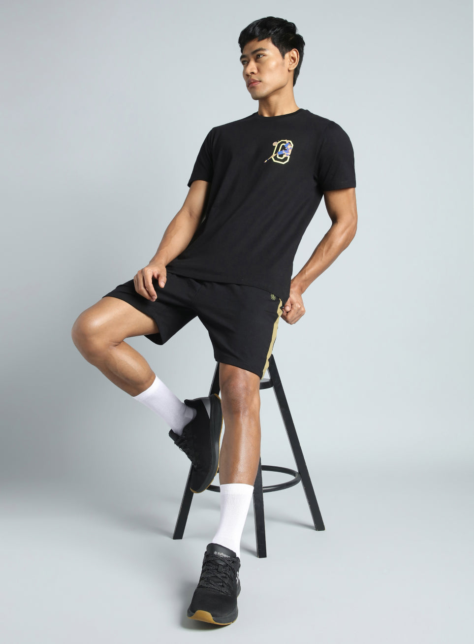 Men's Black Play Basketball Graphic T-shirt
