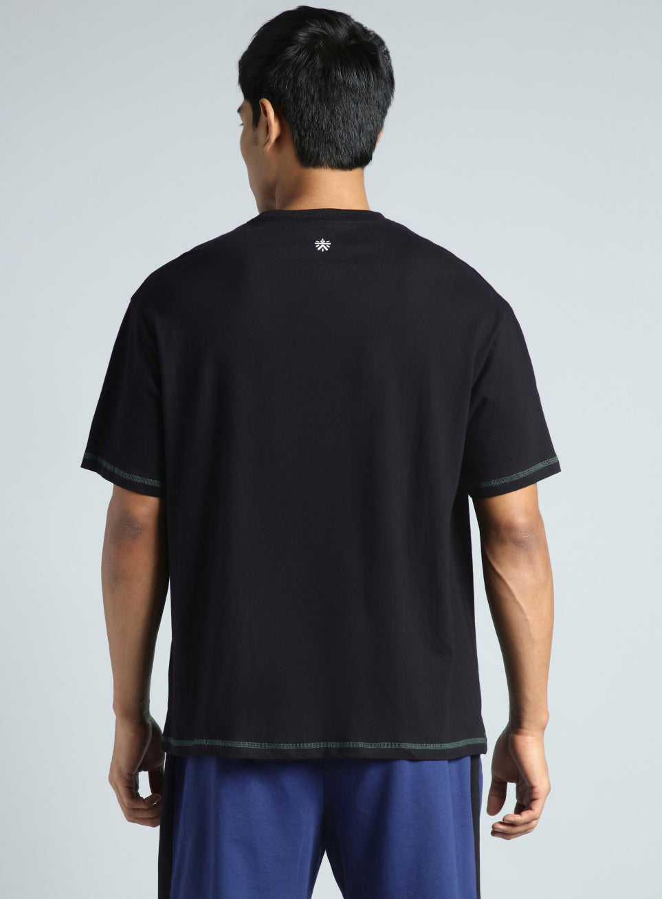 Men's Black Play On Relaxed fit Graphic T-shirt