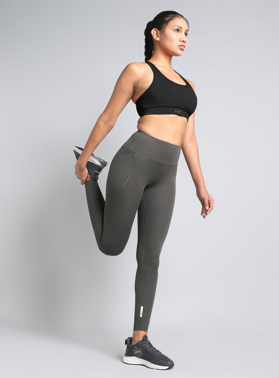Women's Dark Grey Train All Day COMFlex Tights