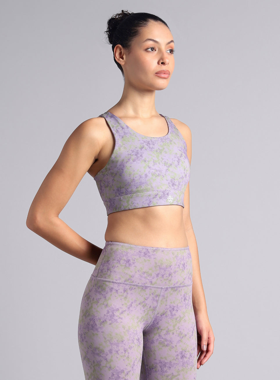 Women's Purple Reversible Yoga High Support Bra