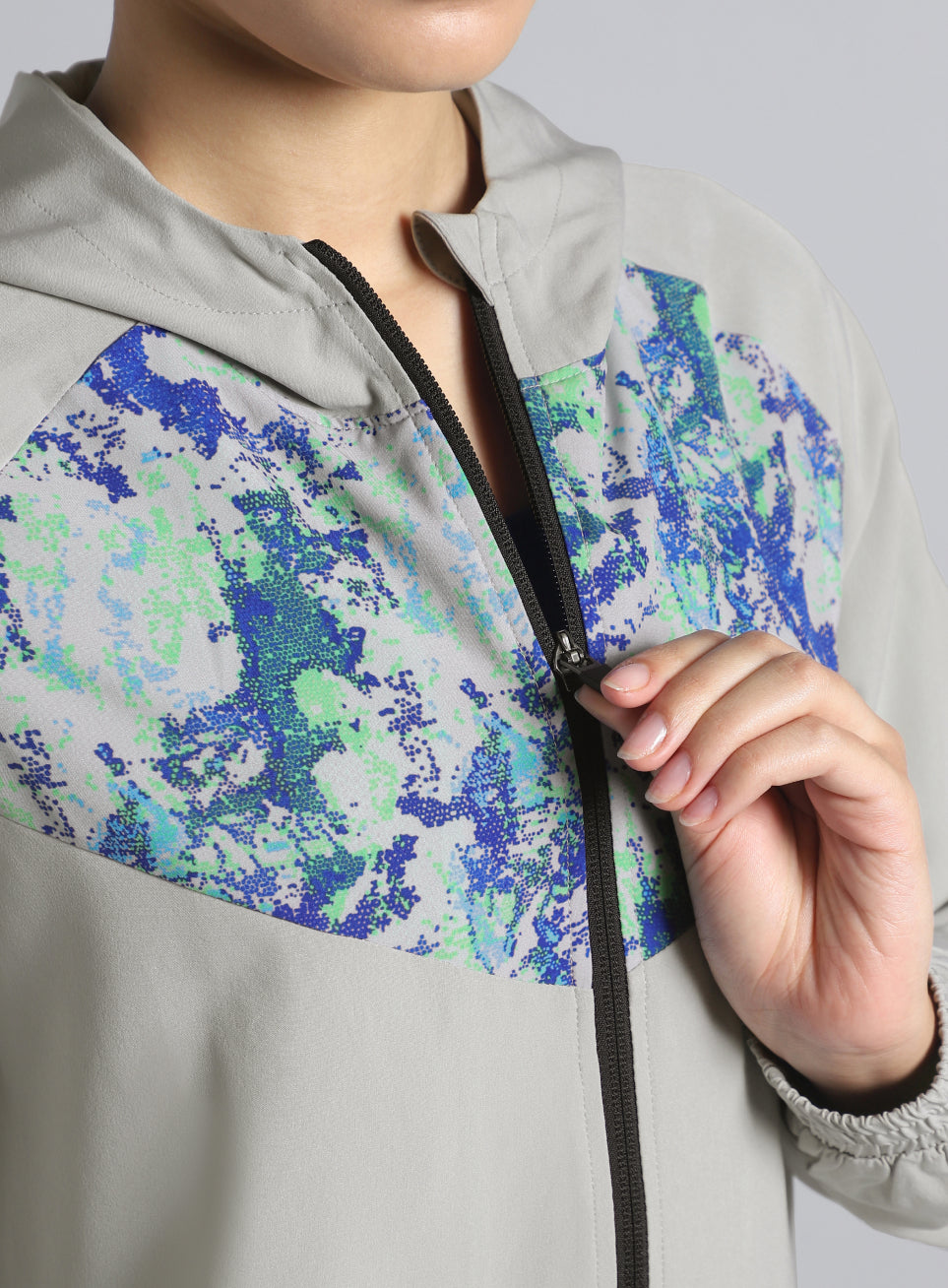 Women's Lt. Grey Train All Day Training Jacket