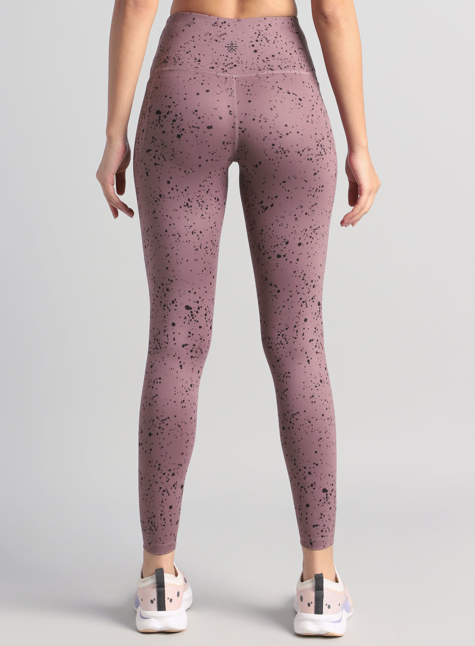 Women's Brown Printed Train All Day COMFlex Tights
