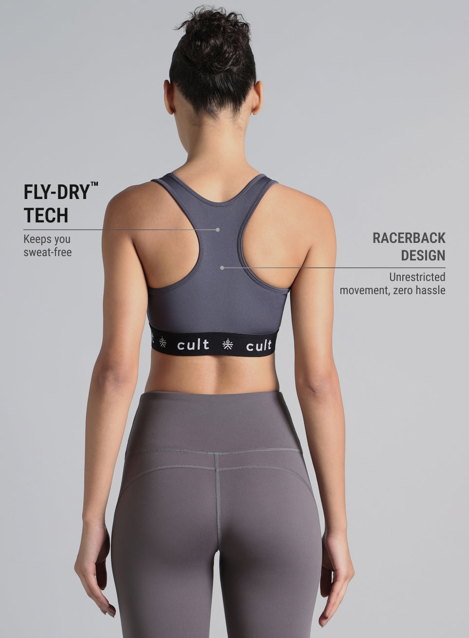 Women's Purple Move Easy High Support Sports Bra