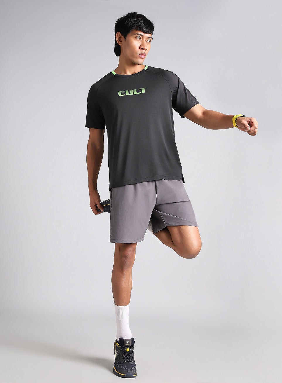 Men's Black HIIT Recycled Poly Performance T-shirt