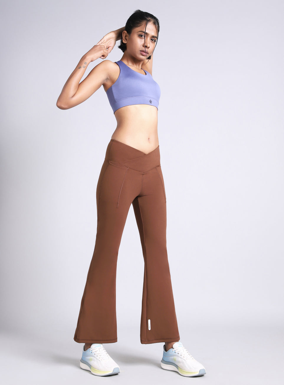 Women's Brown Pilates COMFlex Flare Pants