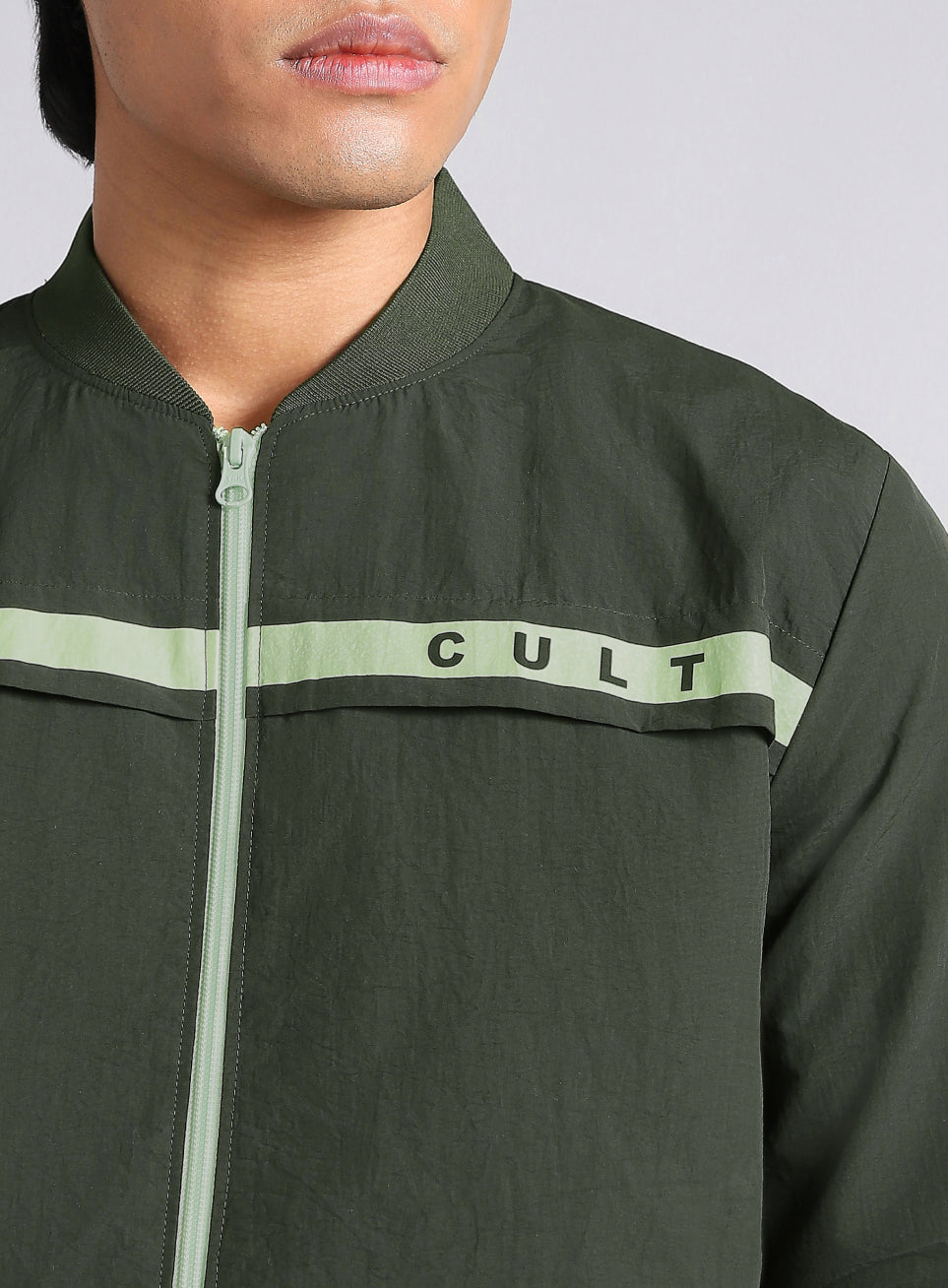 Men's Forest Green Bomber Jacket