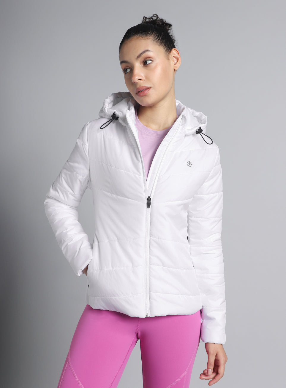 Women's White Puffer Jacket