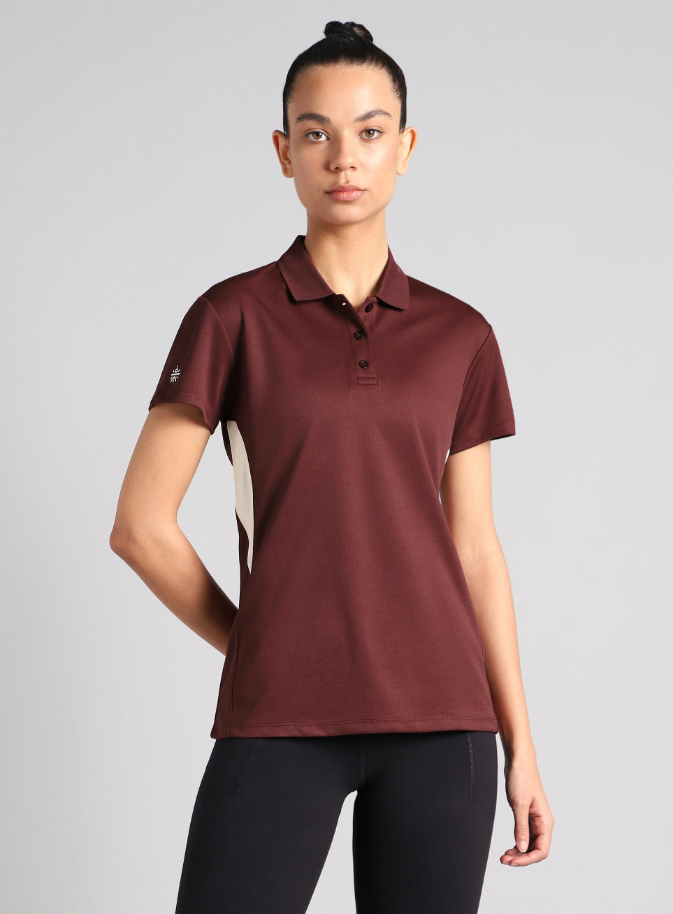 Women's Maroon True Performance Polo T-shirt