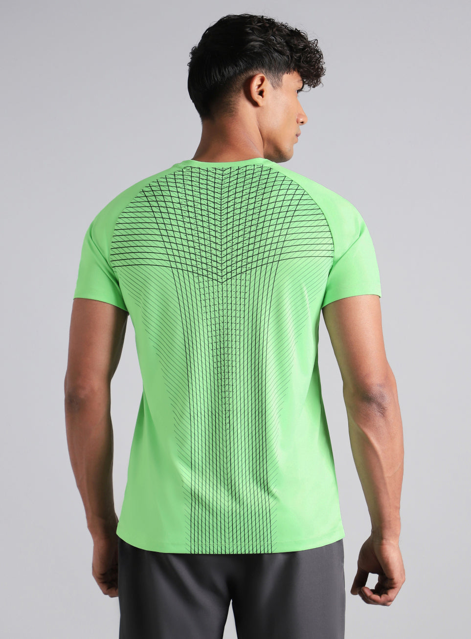 Men's Green Energy Map Printed T-shirt