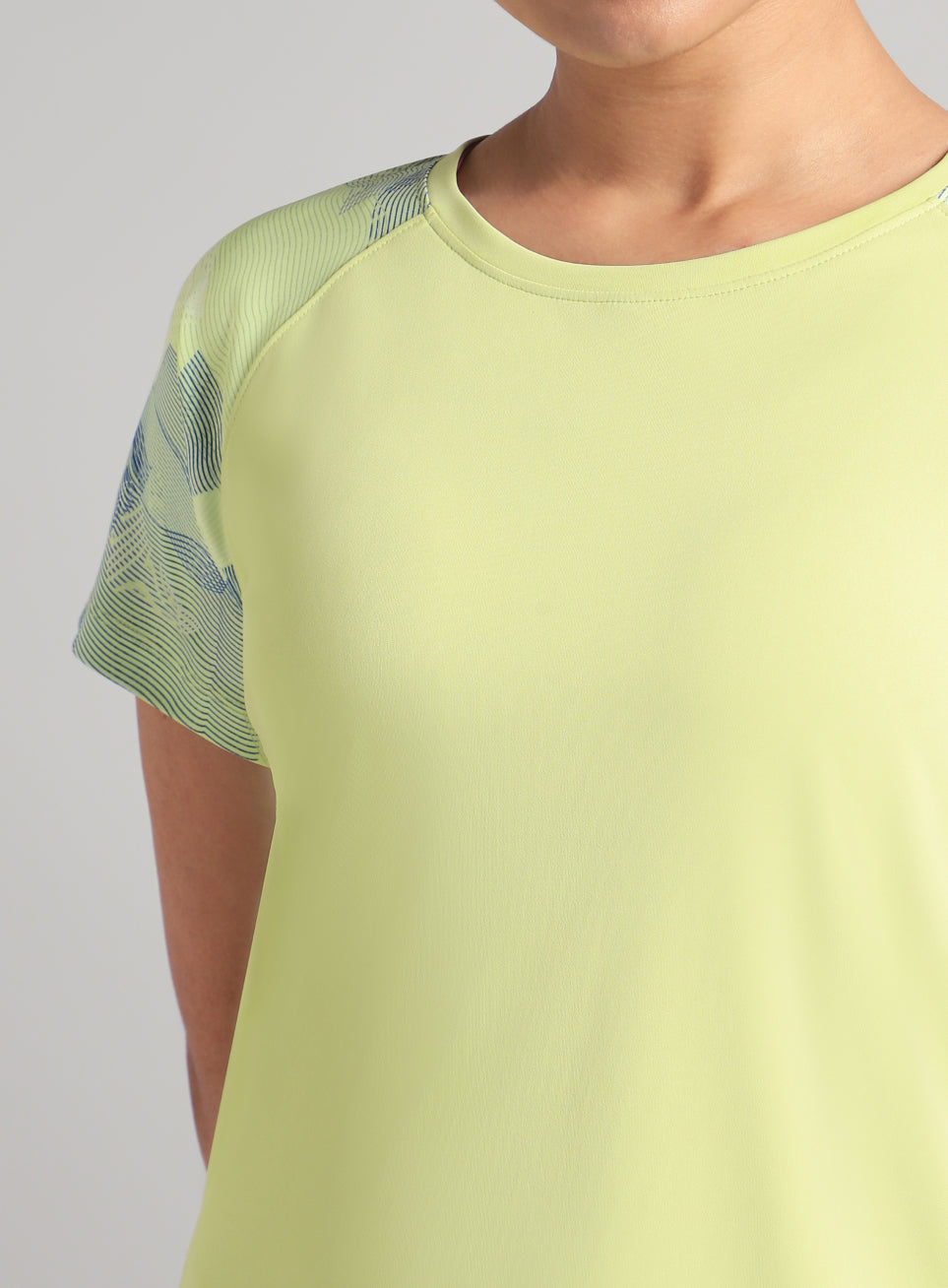 Women's Lime Printed Ultimate Training T-shirt