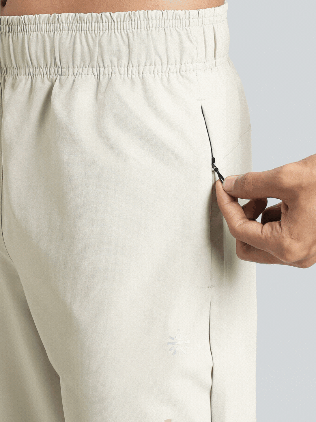 Men's L.Grey Pace Up Running Trackpants