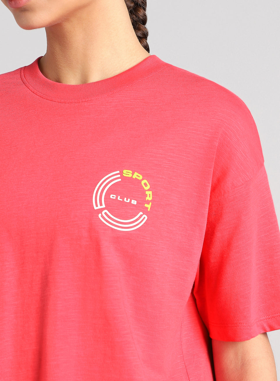 Women's Pink Sports Club T-shirt