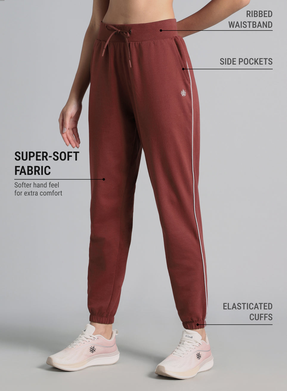 Women's Red Anyday Anywhere Joggers